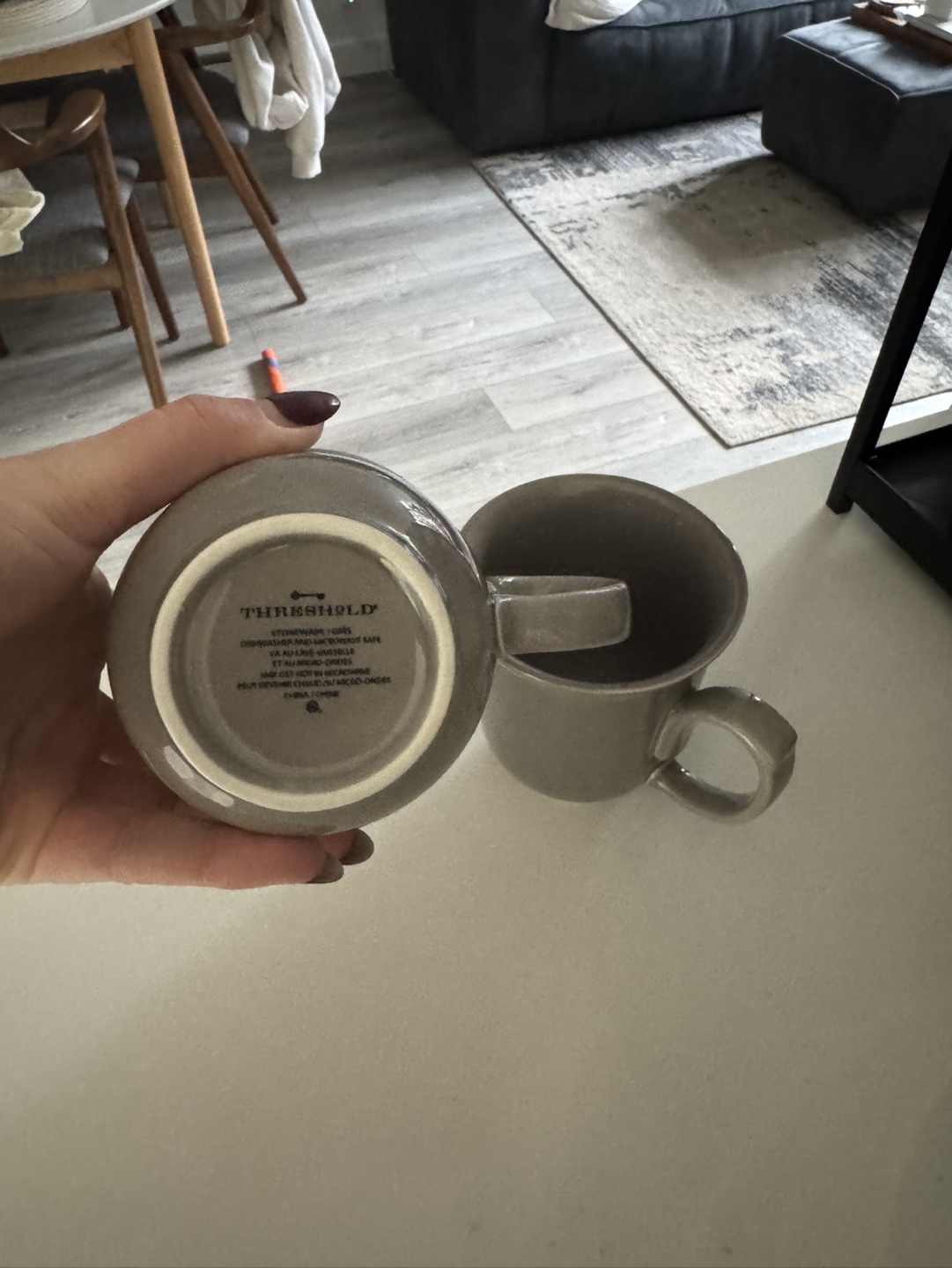 Threshold Grey Mugs Set of 2 - photo 2