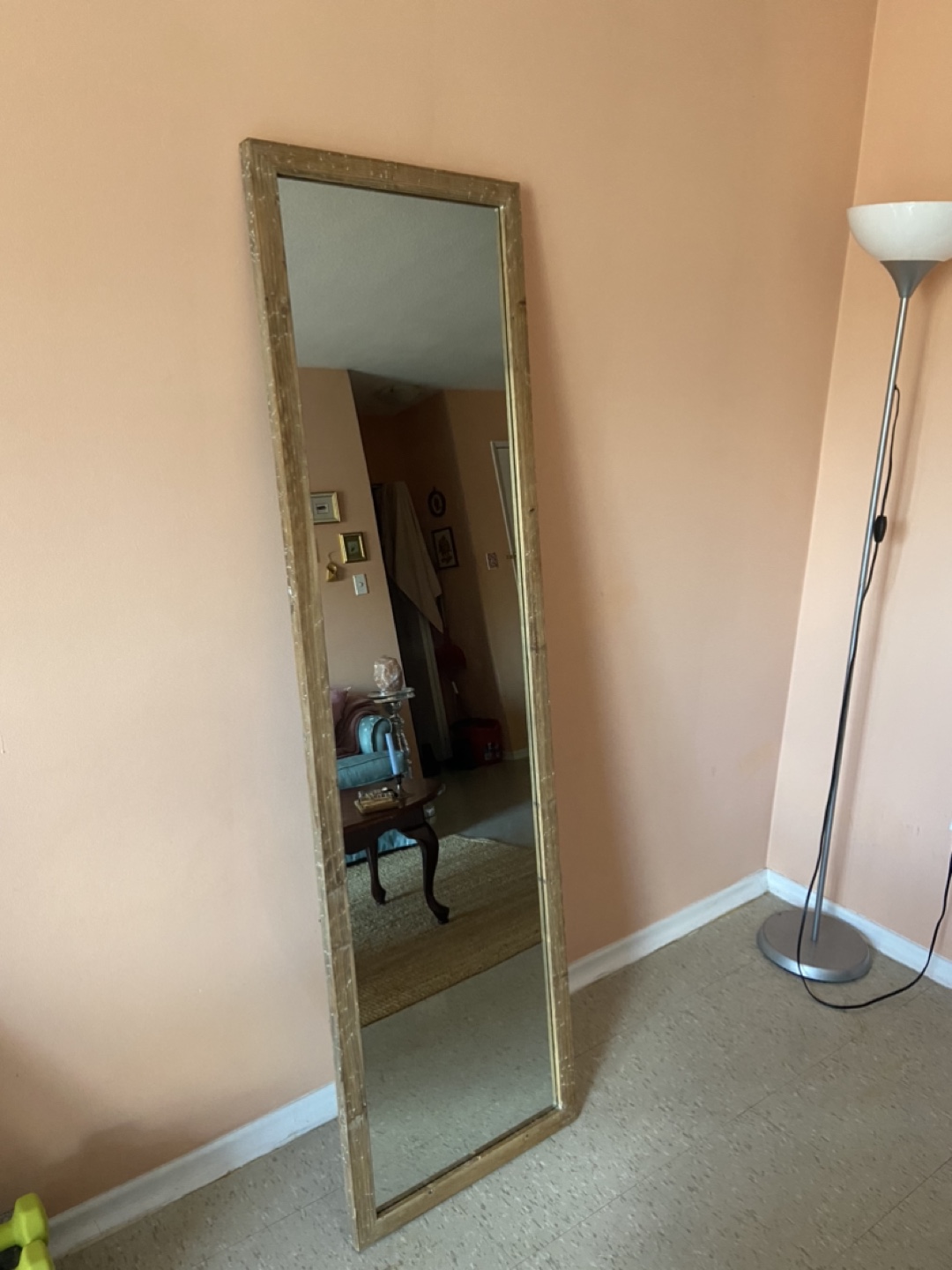 Full Length Mirror with Wooden Frame - photo 2