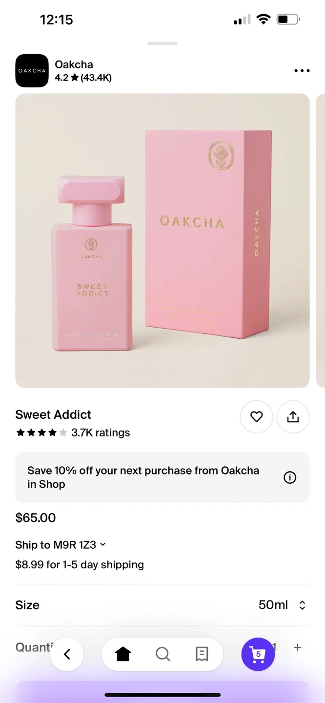 Oakcha Sweet Addict (Killian’s Love Don’t Be Shy dupe) image indicator(3)