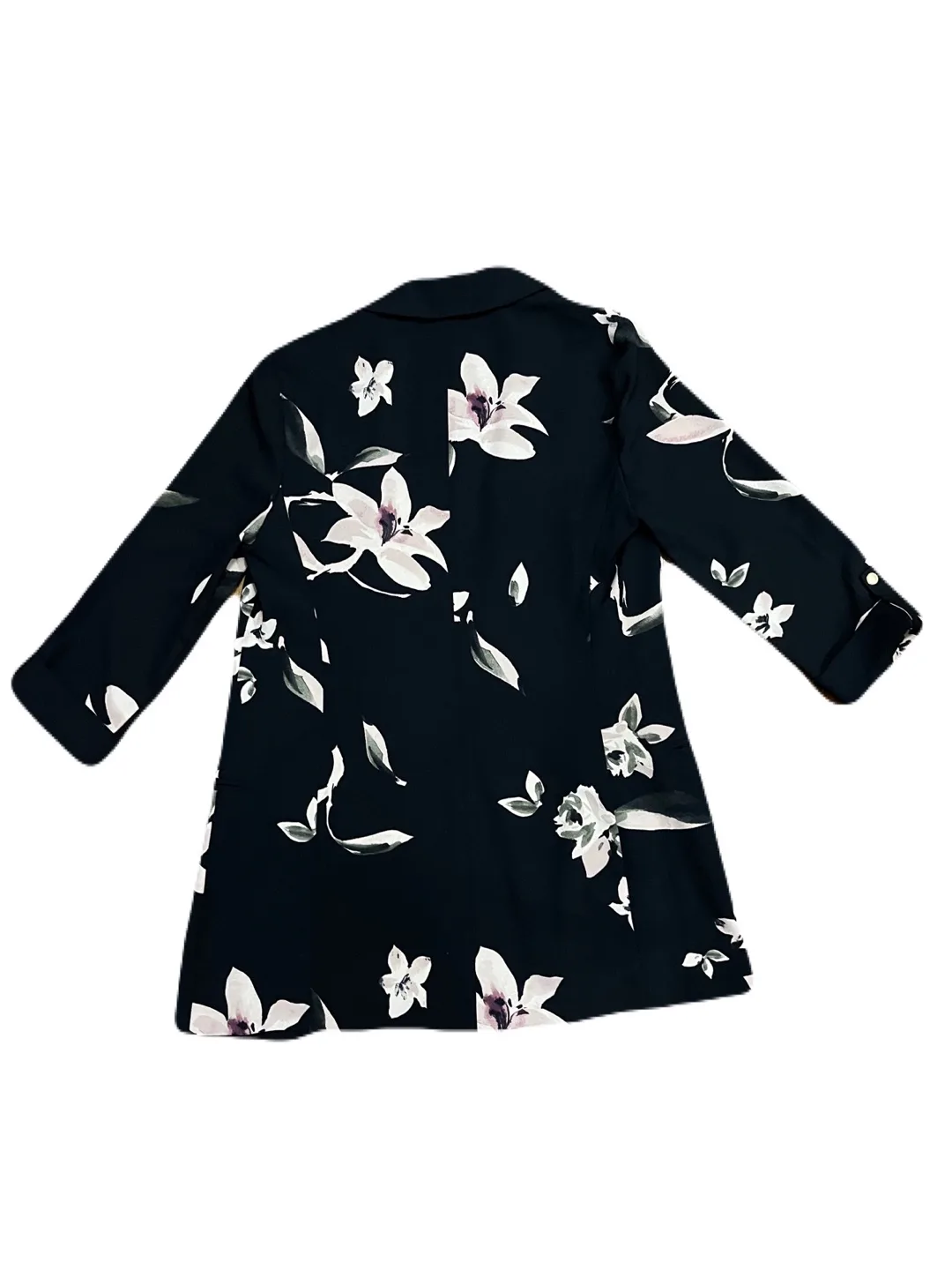 Dynamite women’s small floral open blazer, black pink image indicator(5)