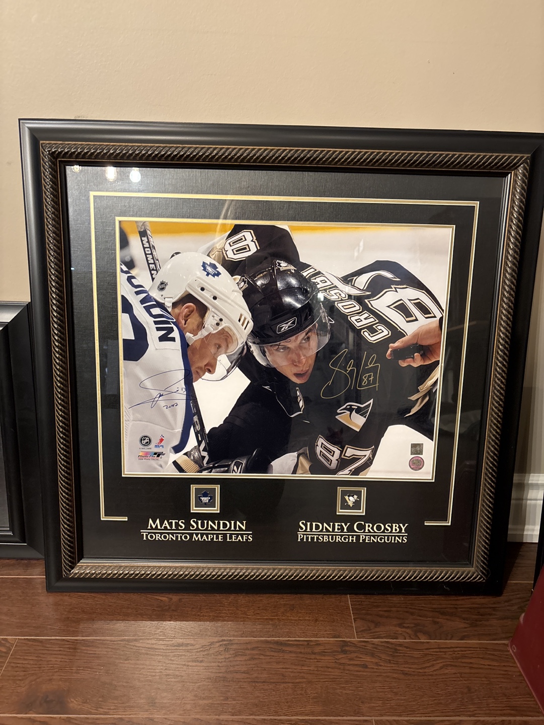 Framed Sidney Crosby and Mats Sundin Signed Photo