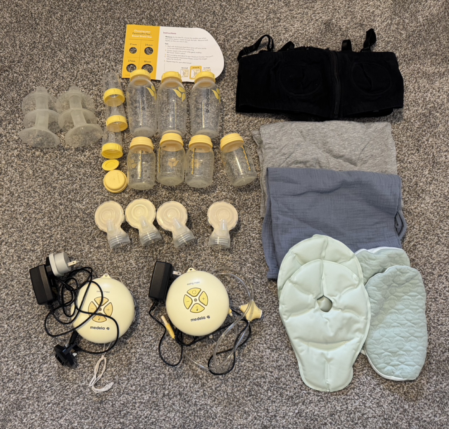 madela breast pump swing parts cover steam bag