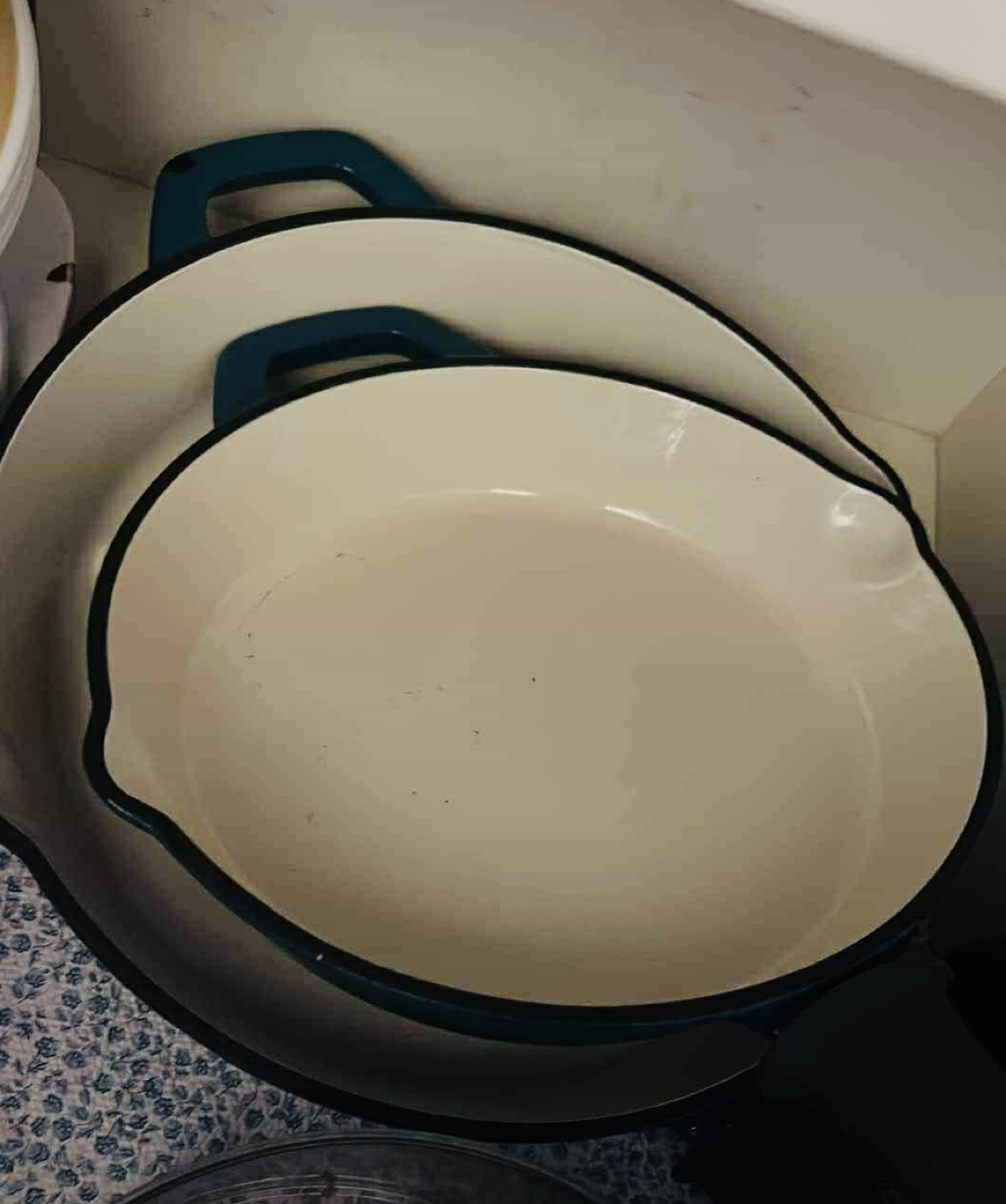 Two Cast Iron Skillets