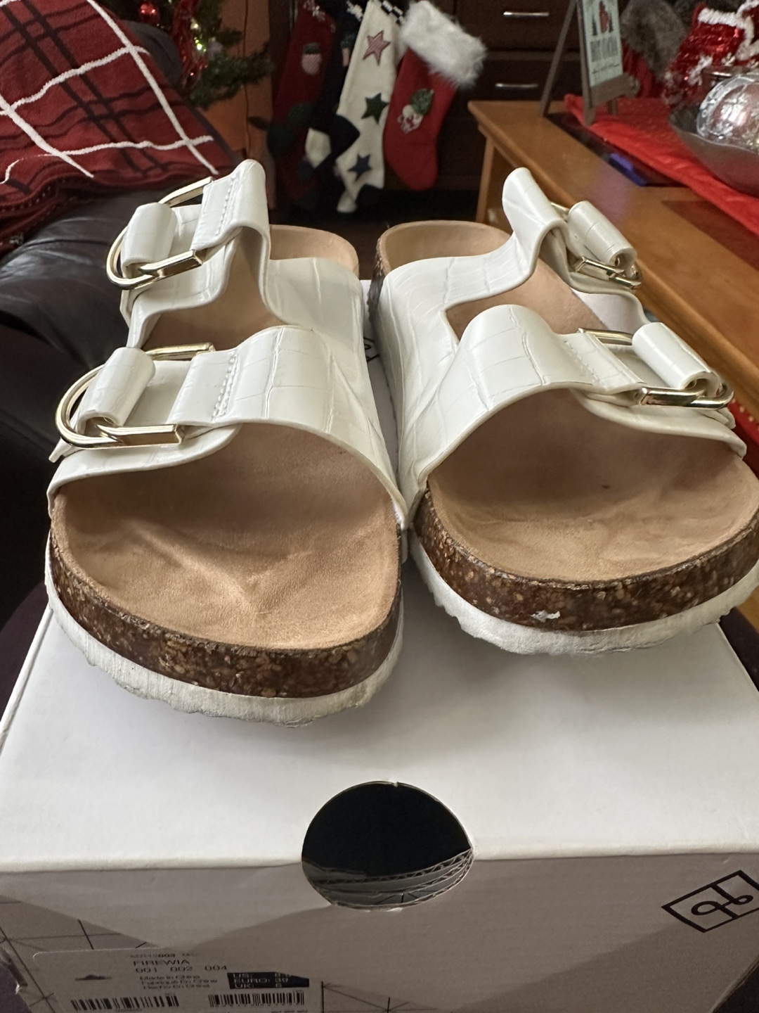 White Buckle Sandals - photo 3