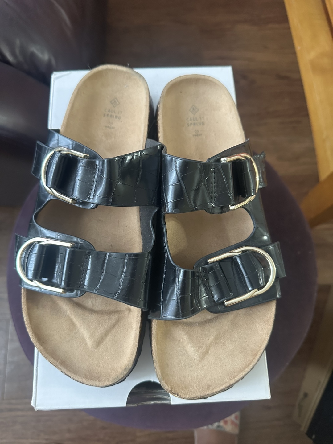 Call it Spring Black Buckle Sandals - photo 3