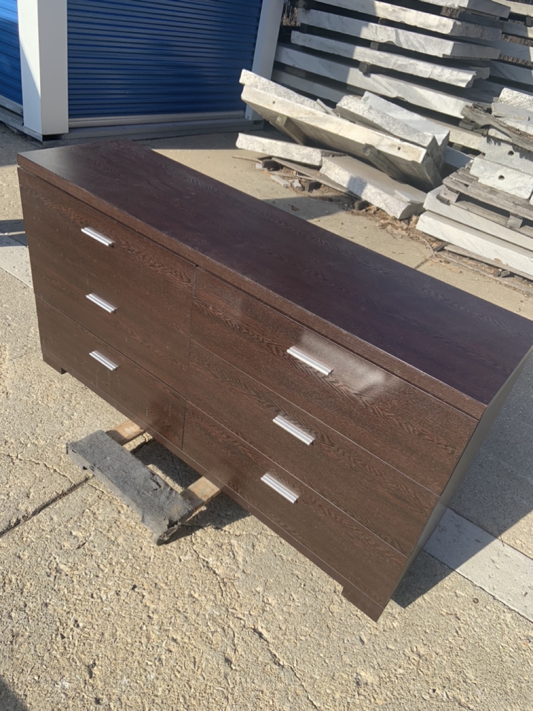 Dark Brown 6-Drawer Dresser - photo 2
