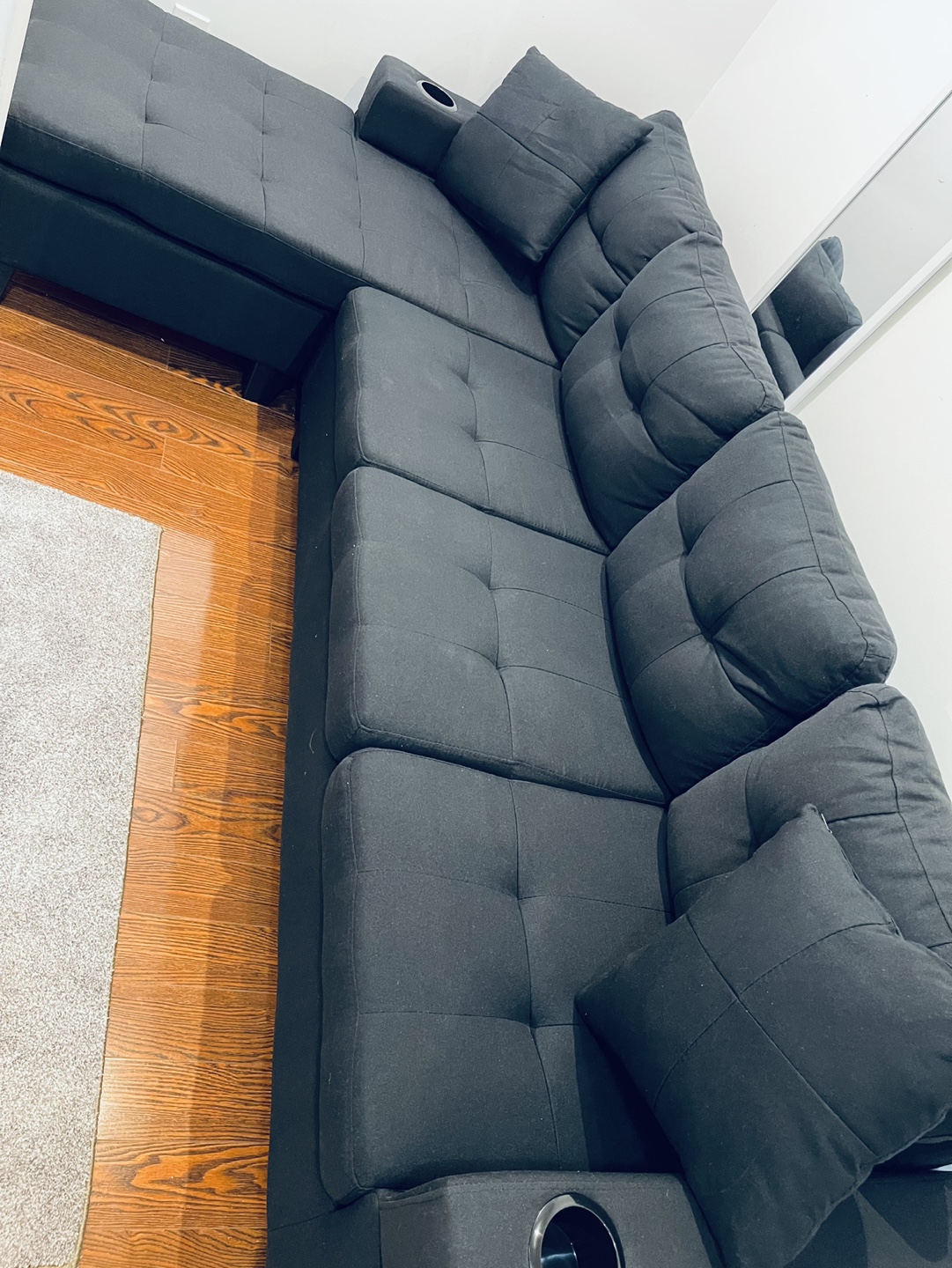 Black Sectional Sofa - photo 5
