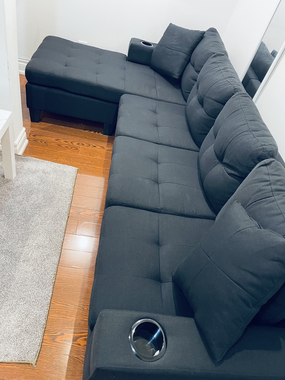 Black Sectional Sofa - photo 3