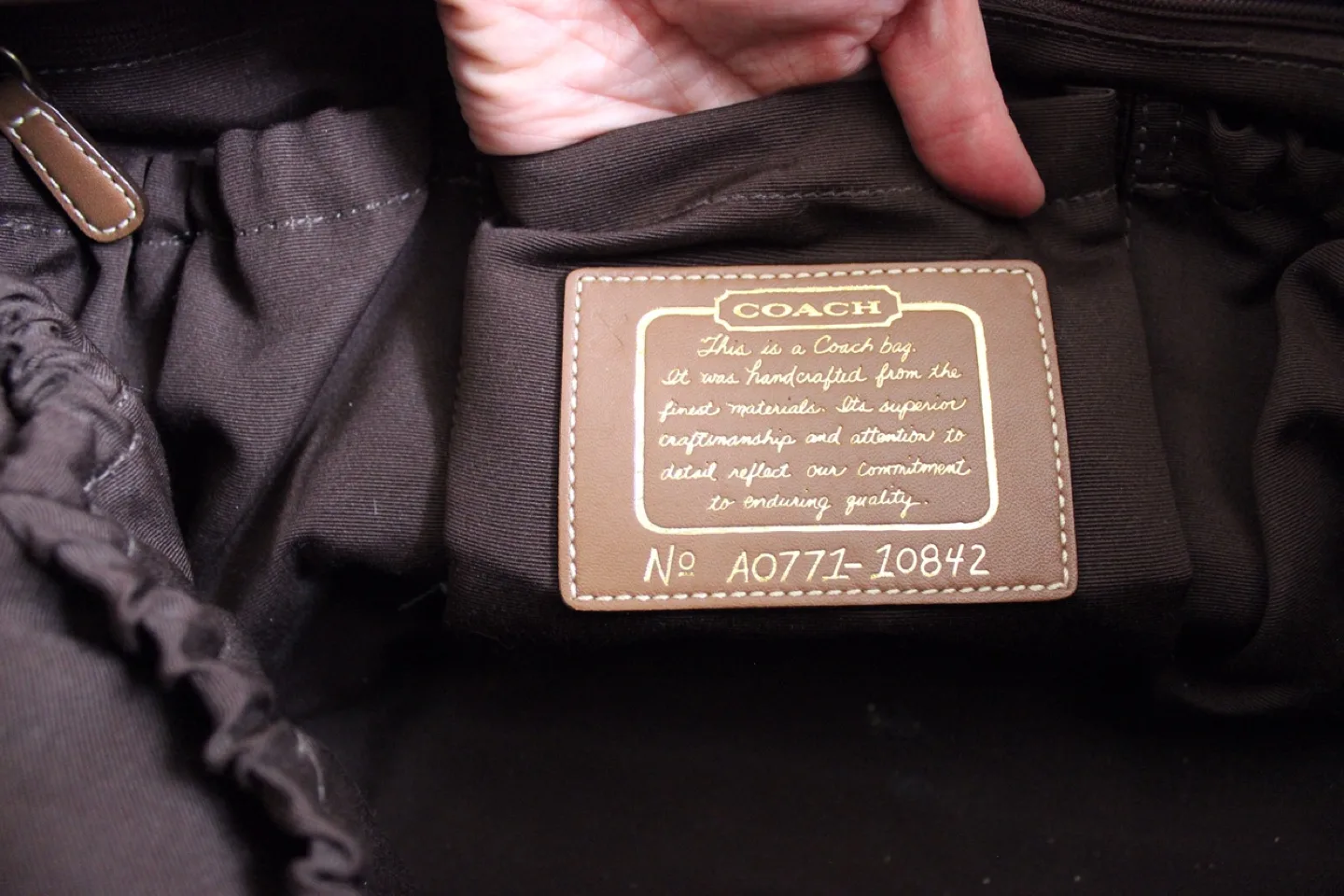 Coach Signature Stripe Tote Diaper Bag #thriftypicks image indicator(8)