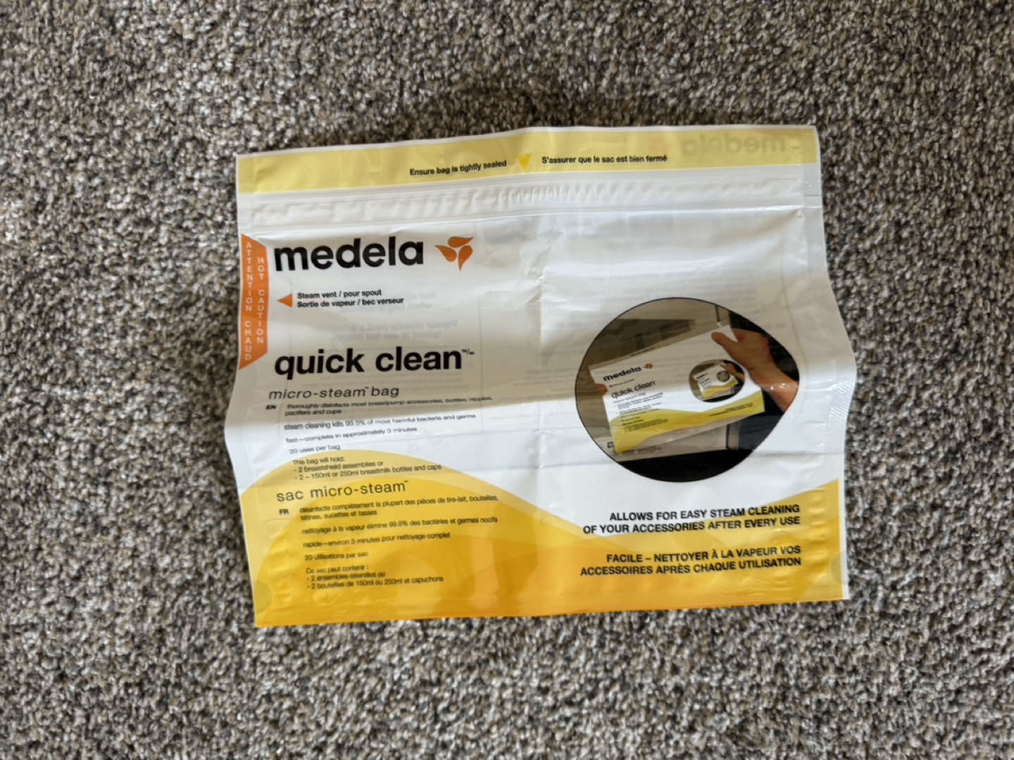 madela breast pump swing parts cover steam bag - photo 5