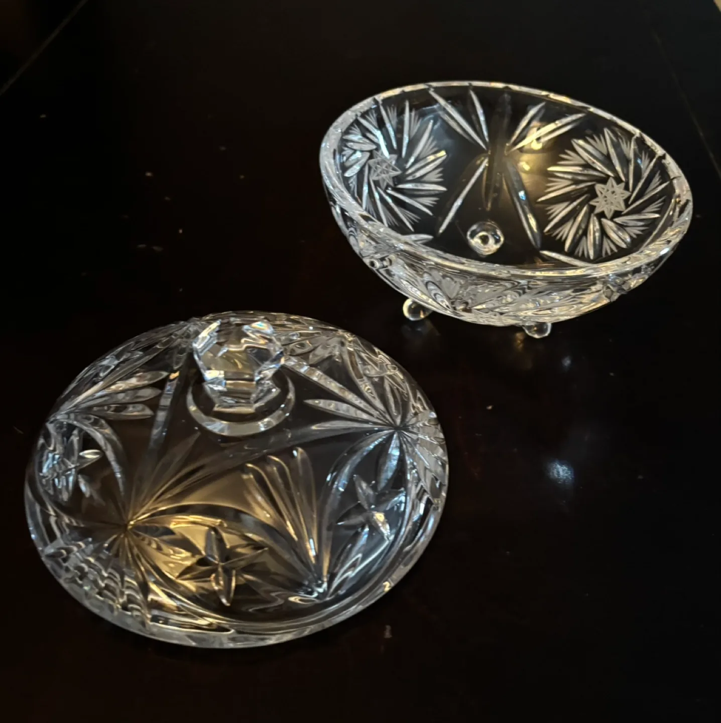 Crystal Trinket Dish with Lid image indicator(2)
