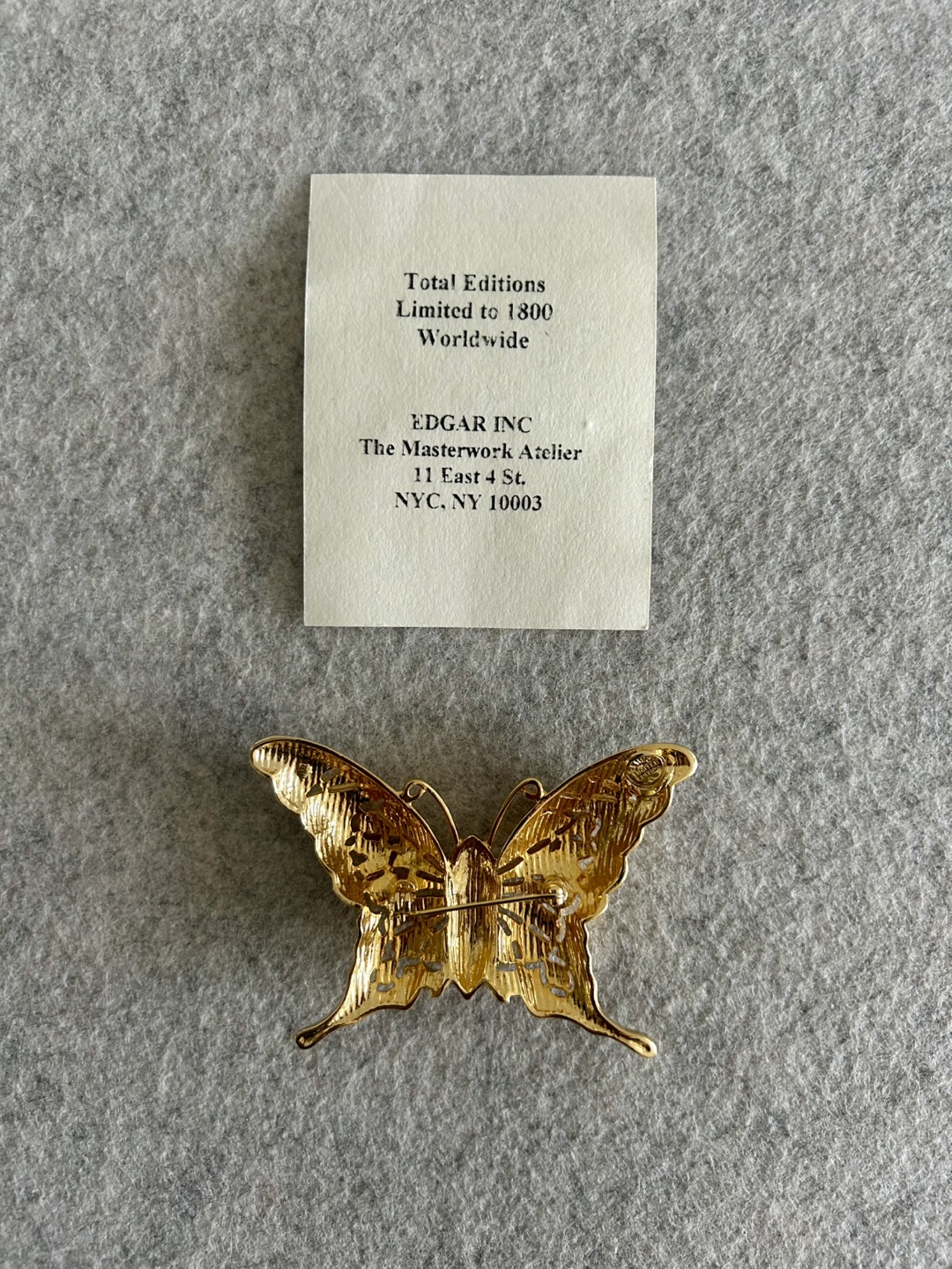 Limited Edition Edgar Berebi Mariposa 1946 Butterfly Brooch - photo 4
