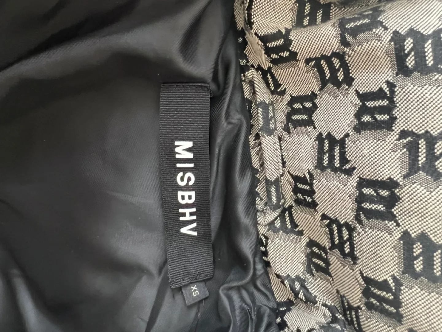 MISBHV Gray Monogram Puffer Jacket XS image indicator(3)