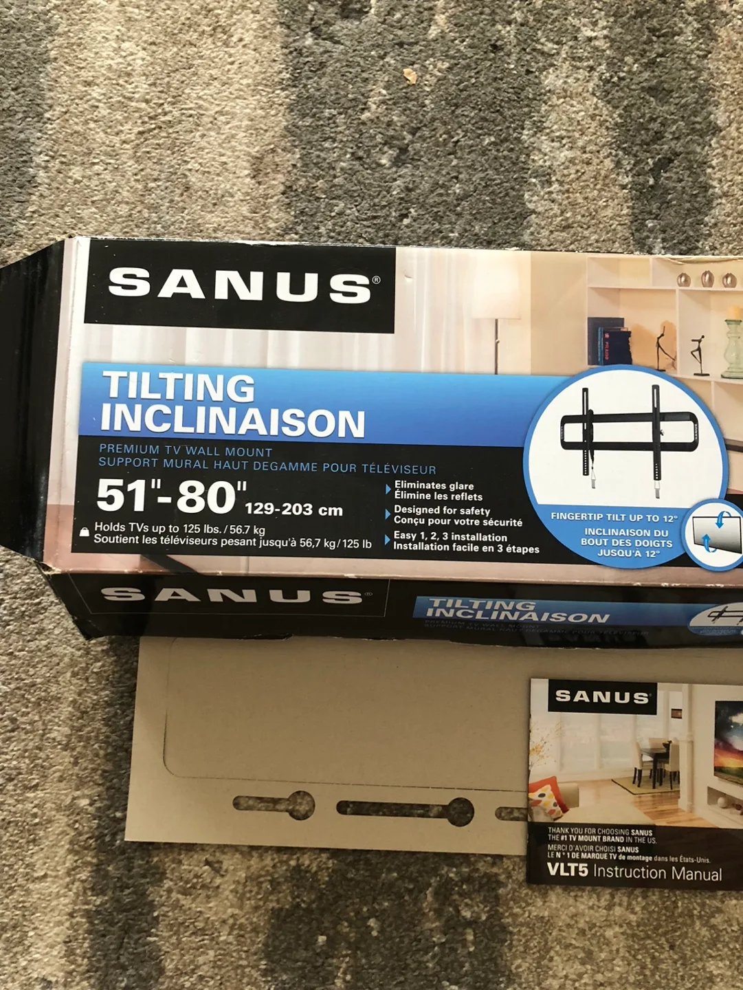 Sanus Tilting TV Wall Mount 51"-80" image indicator(2)