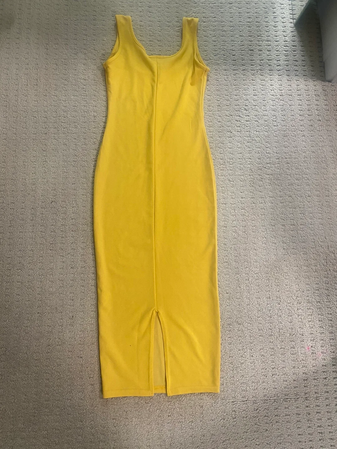 Yellow Bodycon Midi Dress image indicator(4)
