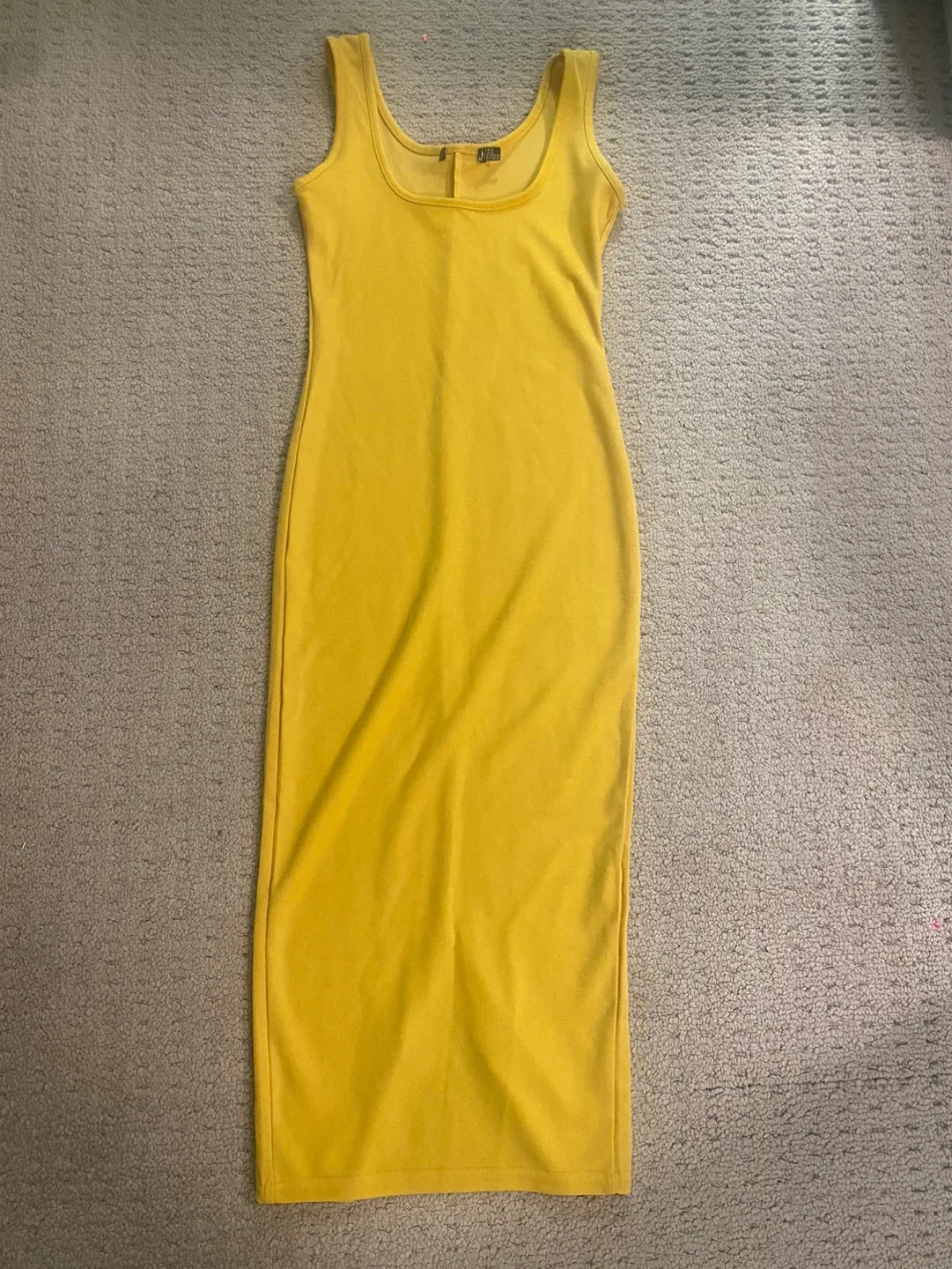 Yellow Bodycon Midi Dress image indicator(2)