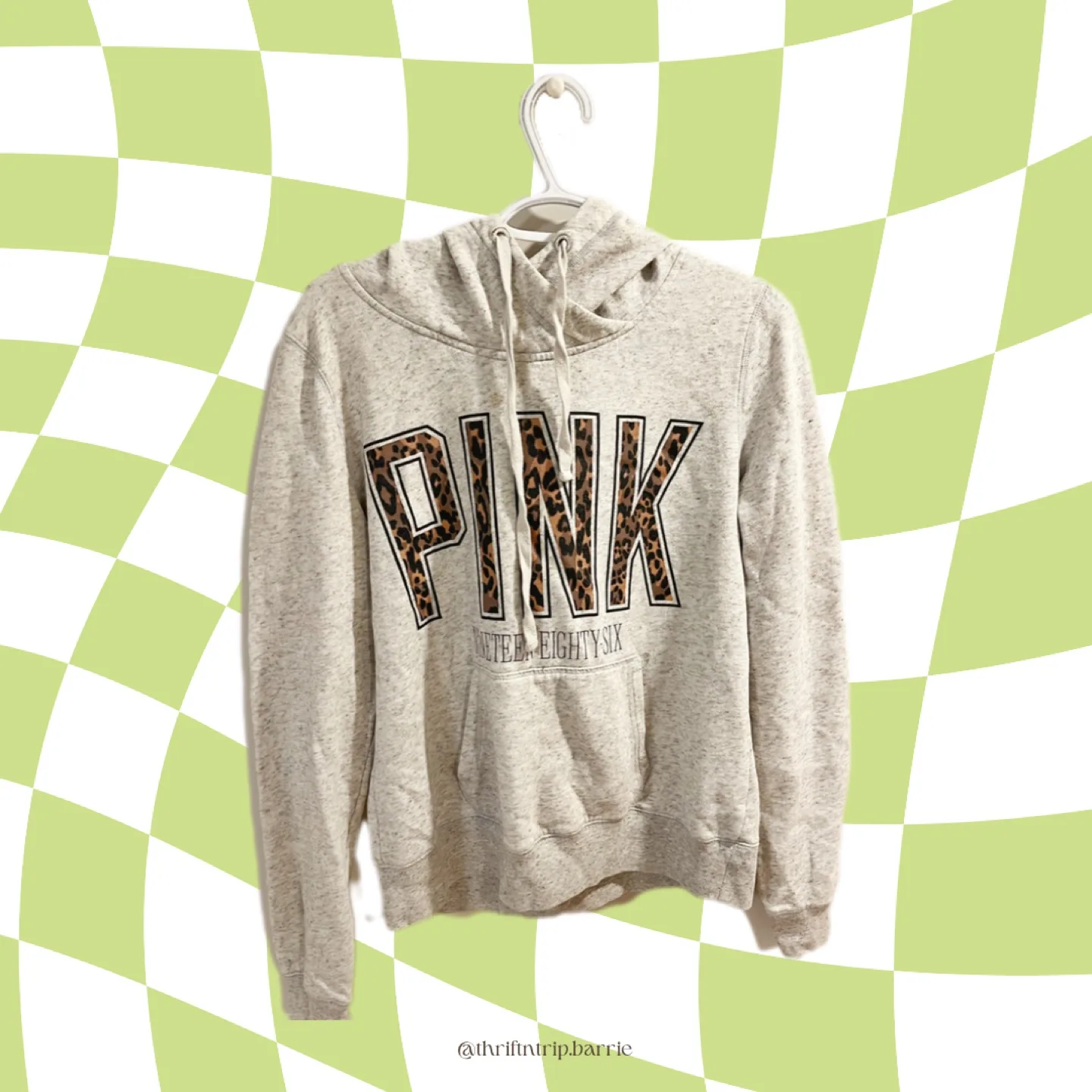 Pink Victoria's Secret Leopard Print Hoodie thumbnail