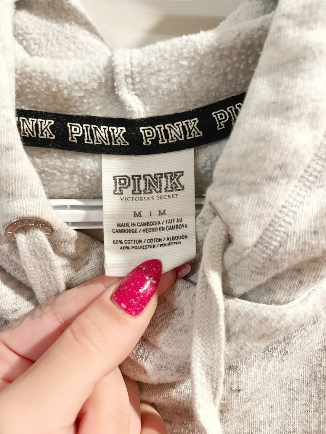 Pink Victoria's Secret Leopard Print Hoodie image indicator(3)