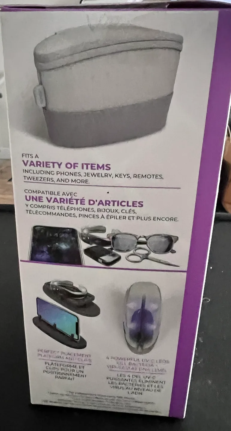 Homedics UVClean Portable Sanitizer Bag image indicator(3)