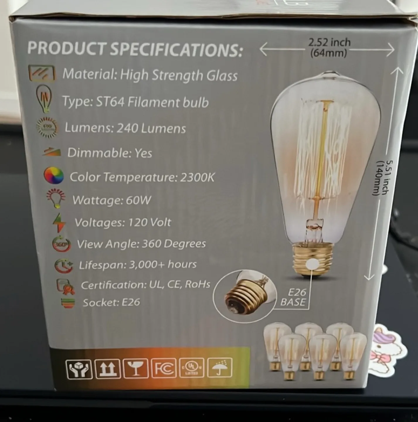 6 Pack Edison Light Bulbs image indicator(3)