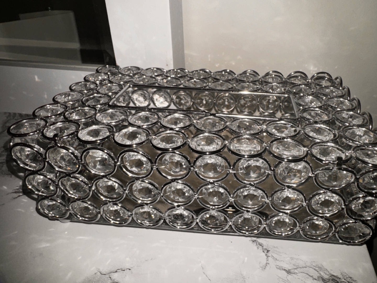 Crystal Tissue Box Cover #ThriftyPicks