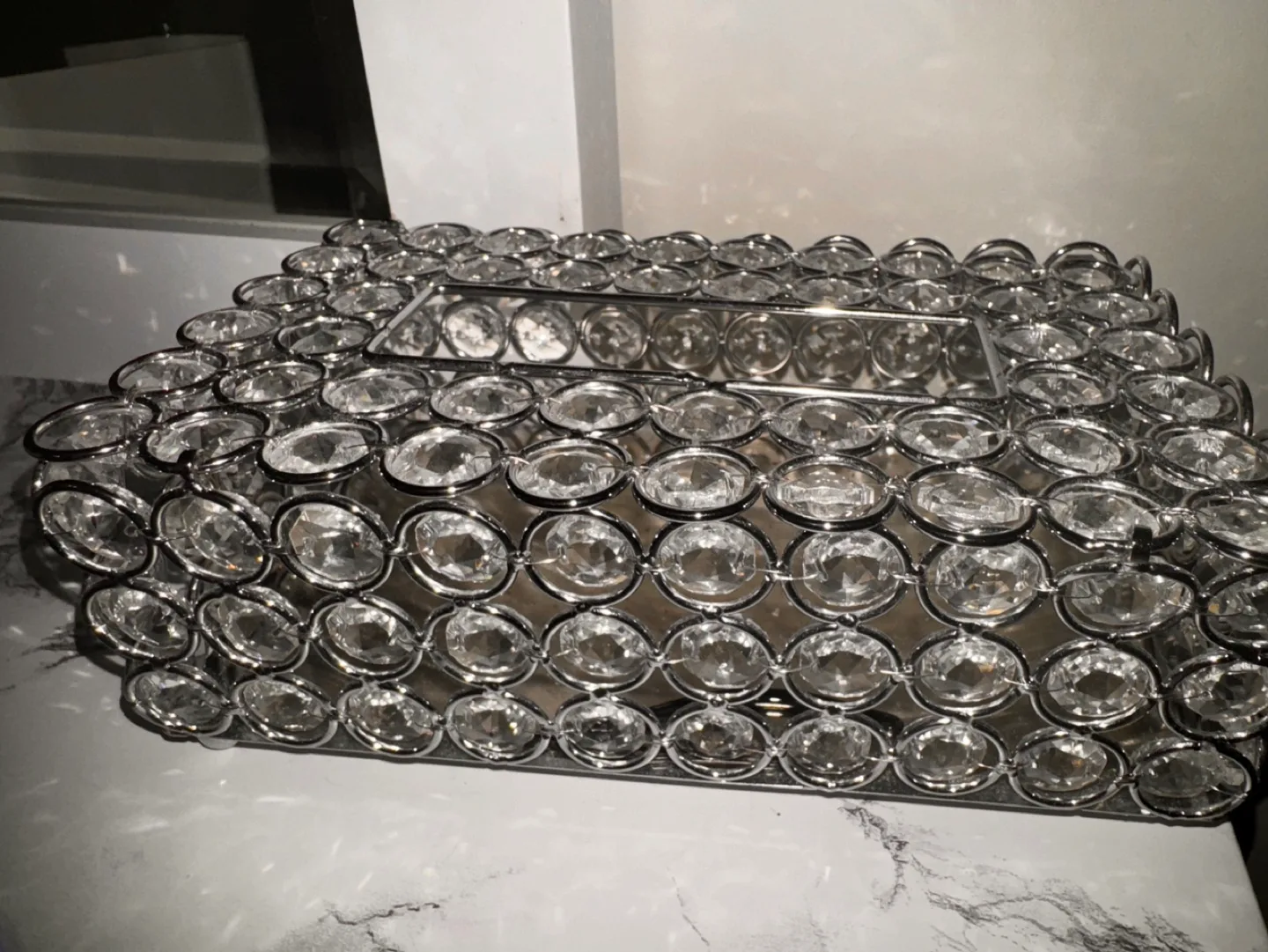 Crystal Tissue Box Cover #ThriftyPicks thumbnail