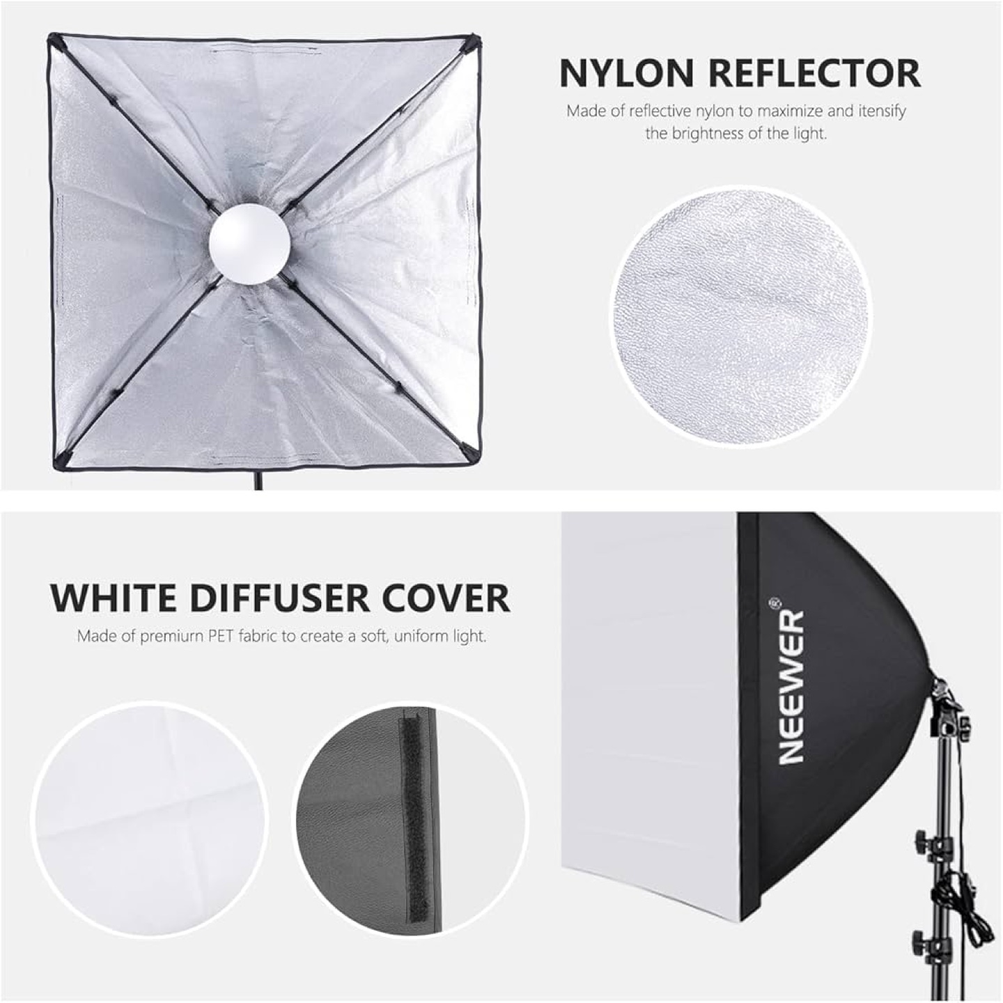 Neewer 2 Pack 20-Inch Softbox Lighting - photo 4