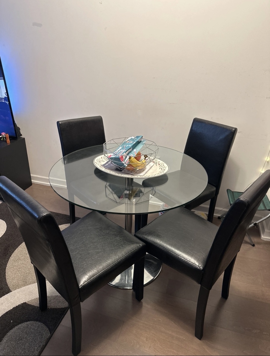 Glass Dining Table Set