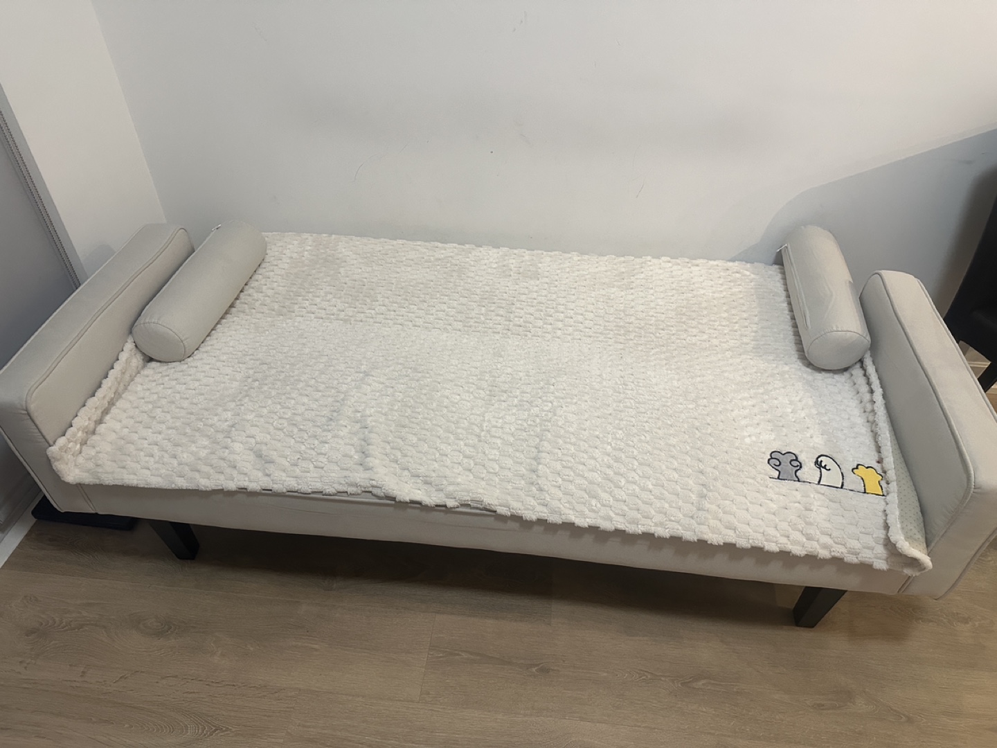 Beige Futon Sofa Bed - photo 2