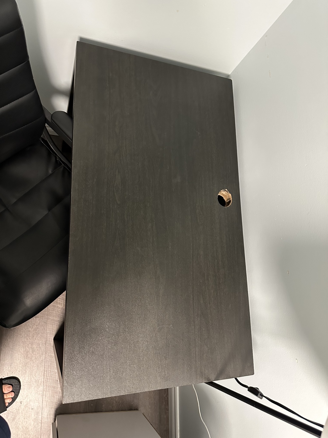 Black Desk with Office Chair - photo 3