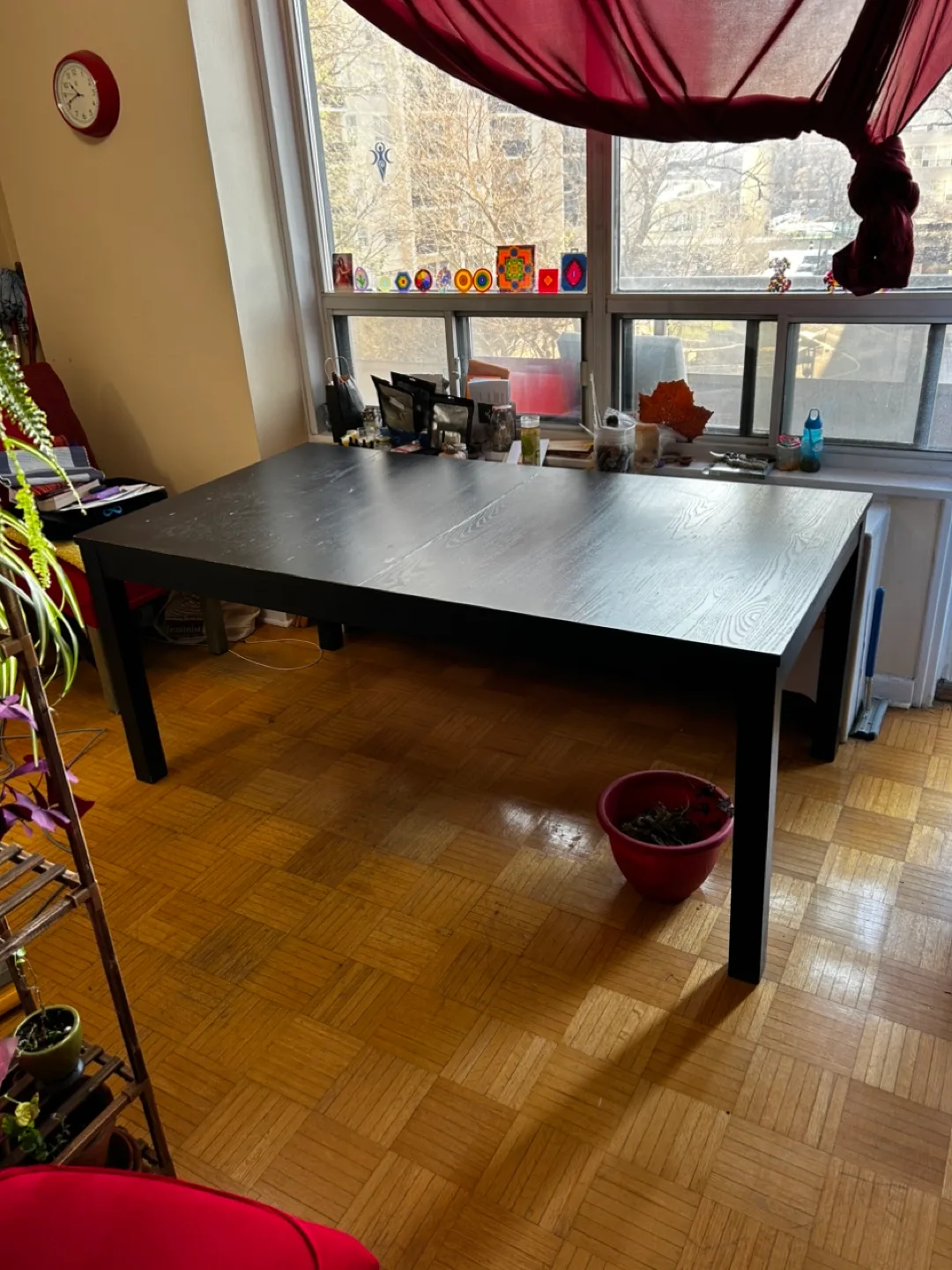 IKEA Black Extendable Dining Table image indicator(2)