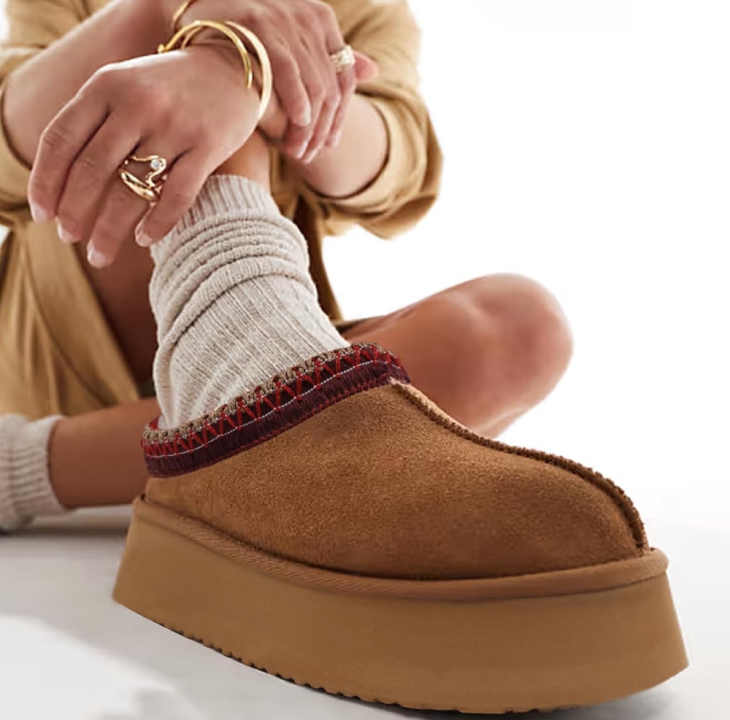 NEW! Women's Classic Scuffette Slippers Platform Mini Boots - photo 3