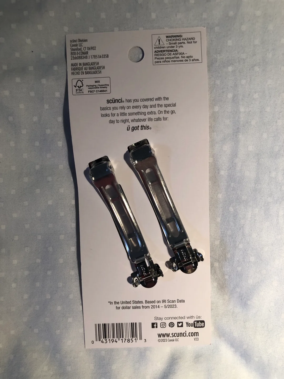 Scunci No-Slip Grip Hair Barrettes #ThriftyPicks image indicator(2)