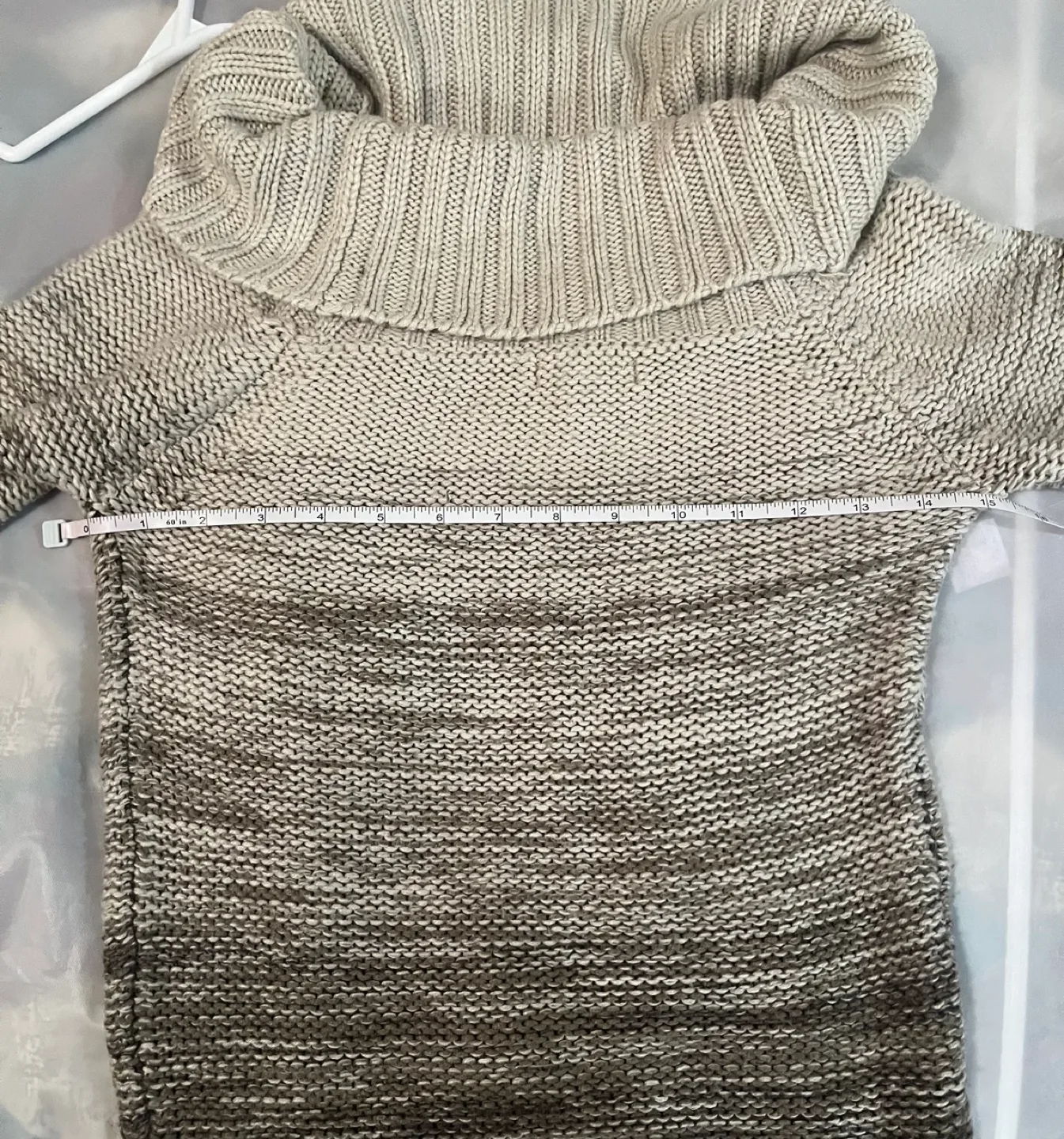 Le chateau off the shoulder sweater dress (gray/black) sz XXS image indicator(5)