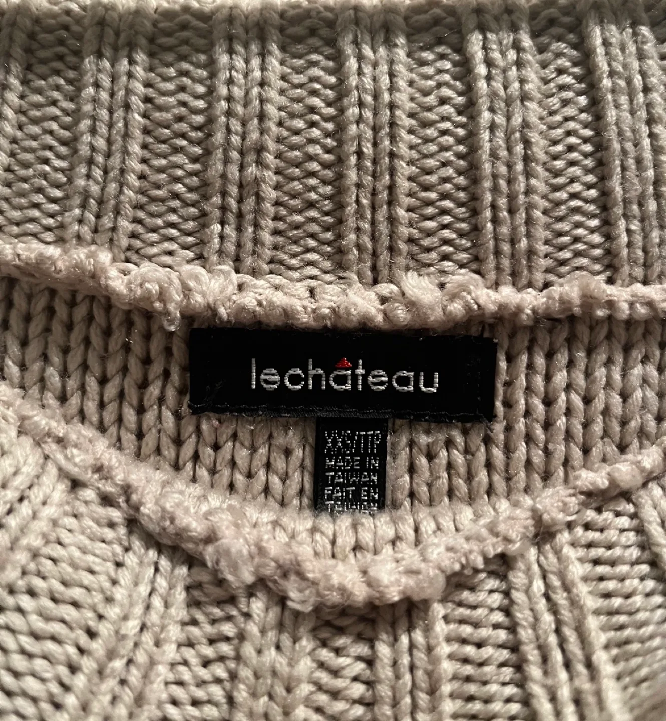 Le chateau off the shoulder sweater dress (gray/black) sz XXS image indicator(7)