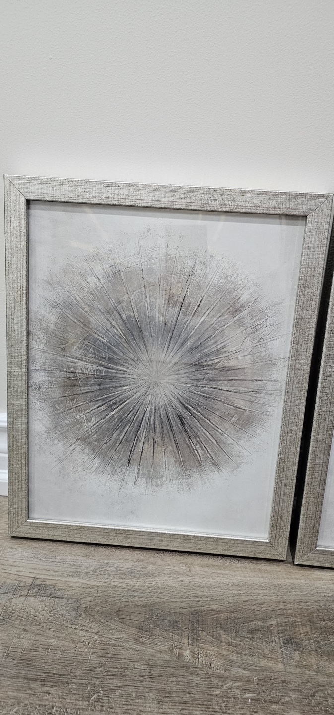 Set of 2 Framed Abstract Art Prints - photo 3