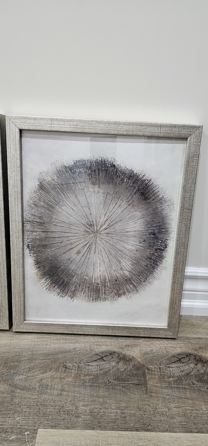 Set of 2 Framed Abstract Art Prints - photo 2