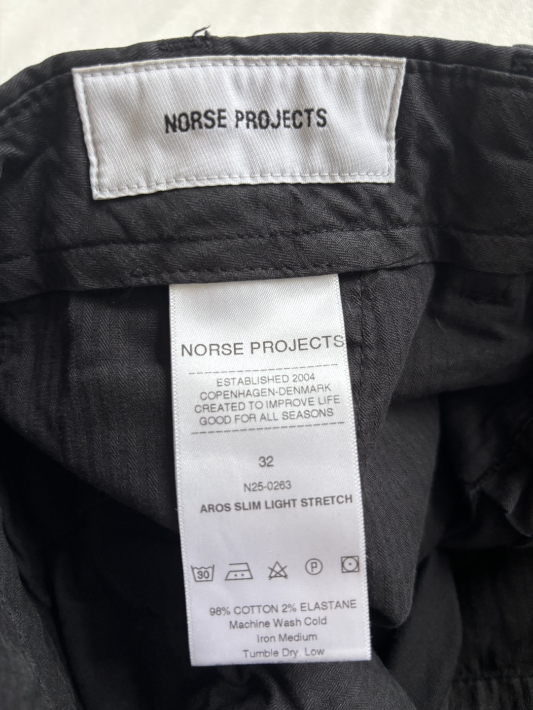 Norse Projects Aros Slim Light Stretch Pants Size 32 - photo 4