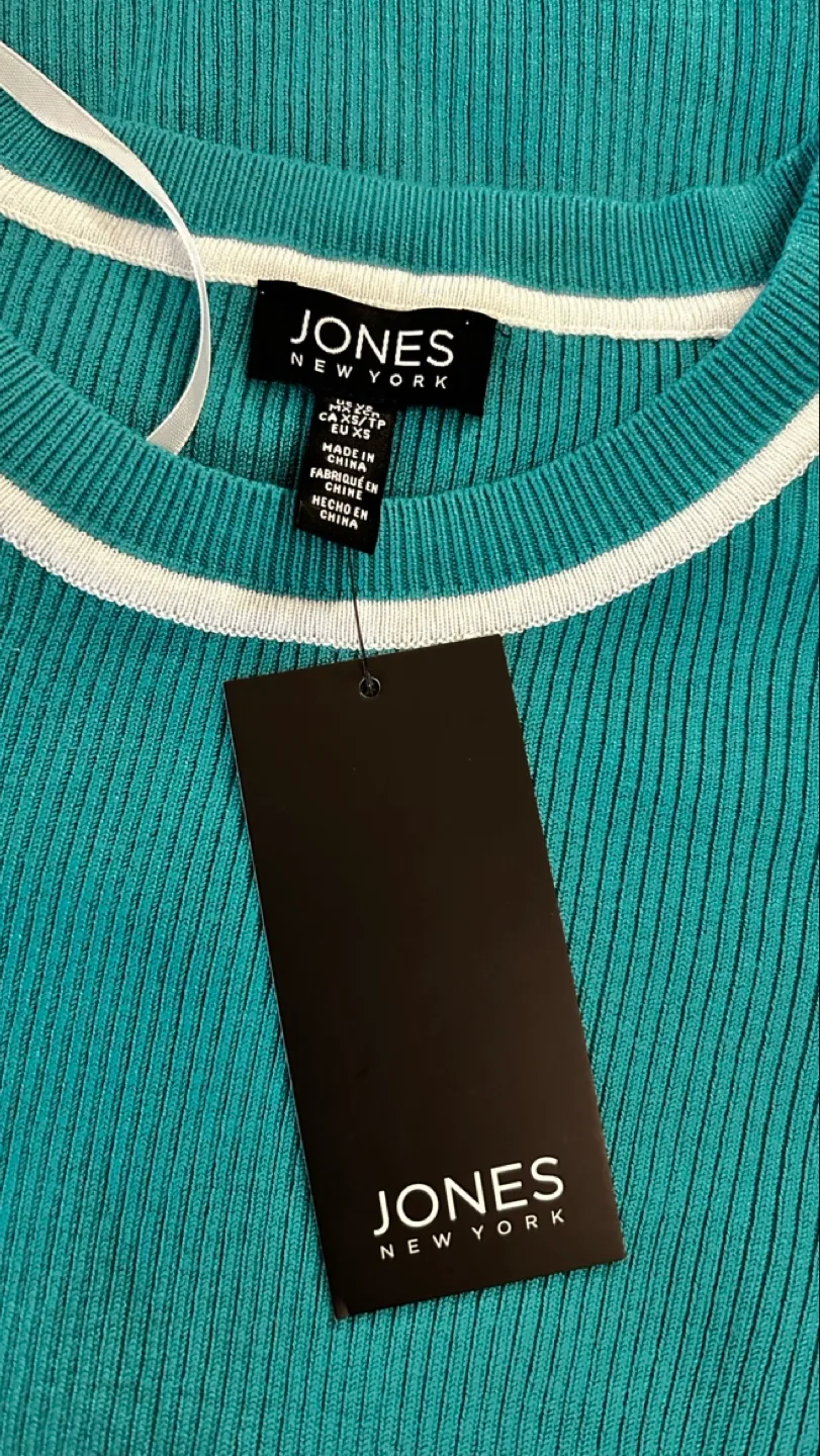 Jones New York Teal Cardigan & Top Set image indicator(3)