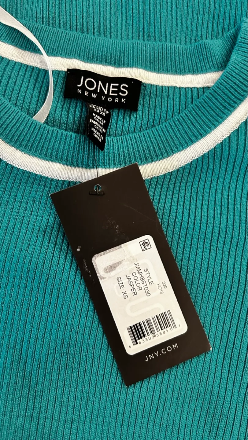 Jones New York Teal Cardigan & Top Set image indicator(4)
