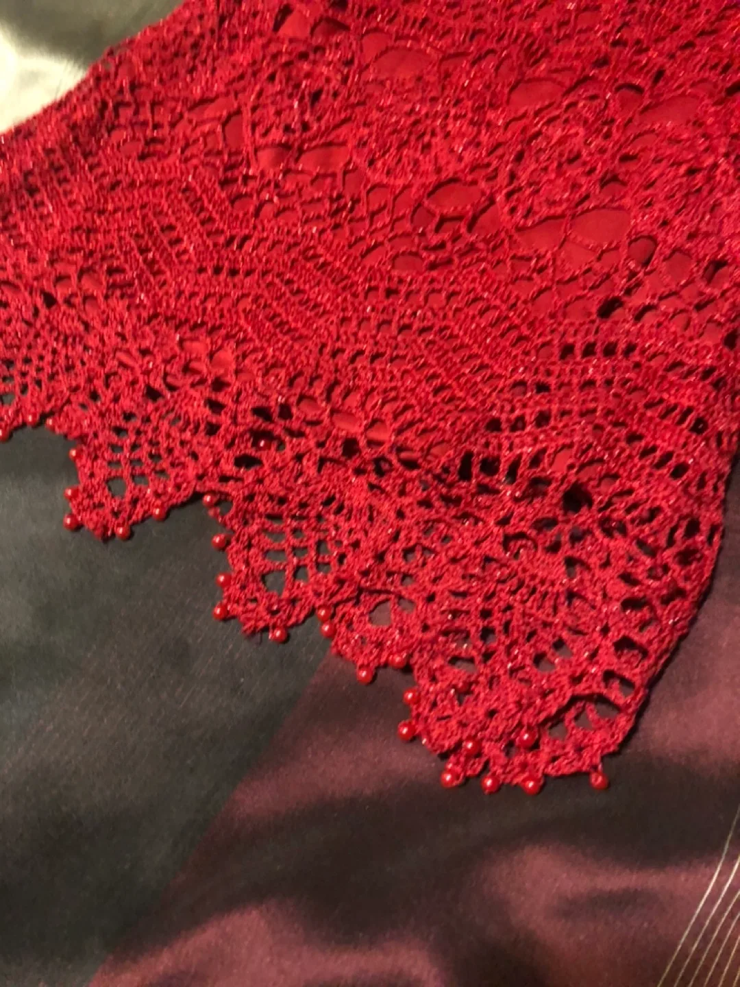 Red Crochet Tank Top. #ThriftyPicks image indicator(4)