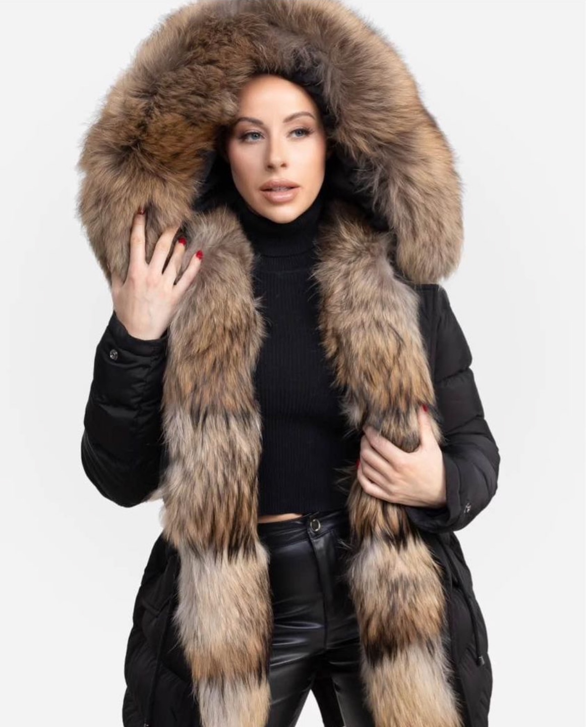 CUIR DIMITRI LEXI Fur Trim Down Jacket - photo 2