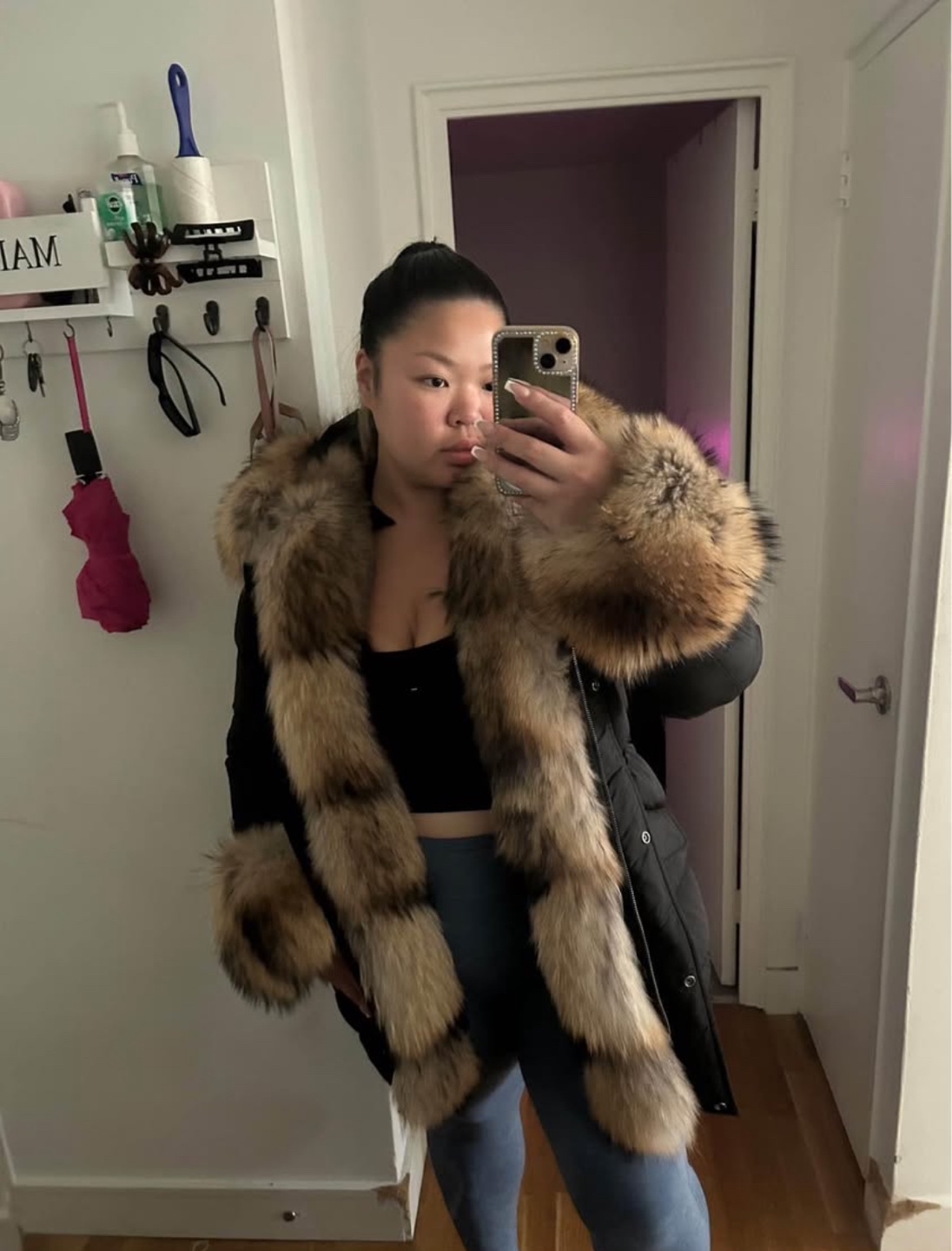 CUIR DIMITRI LEXI Fur Trim Down Jacket - photo 5