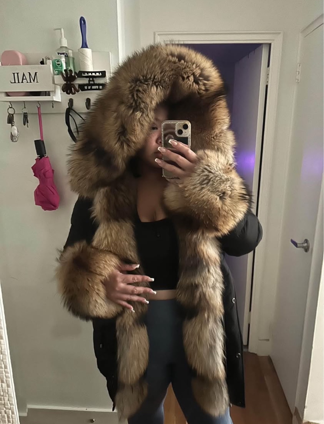 CUIR DIMITRI LEXI Fur Trim Down Jacket - photo 4