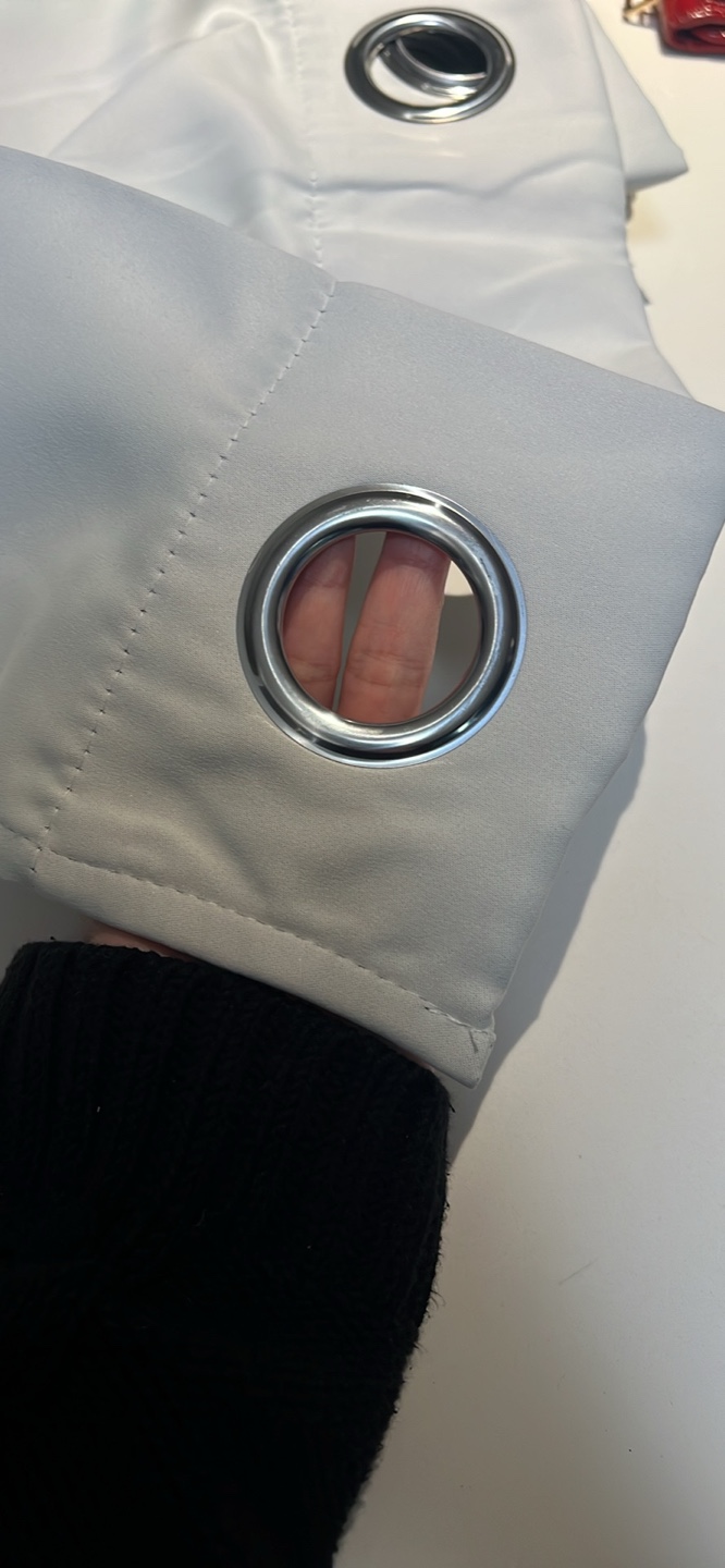 Grey Blackout Curtains with Grommets - photo 3