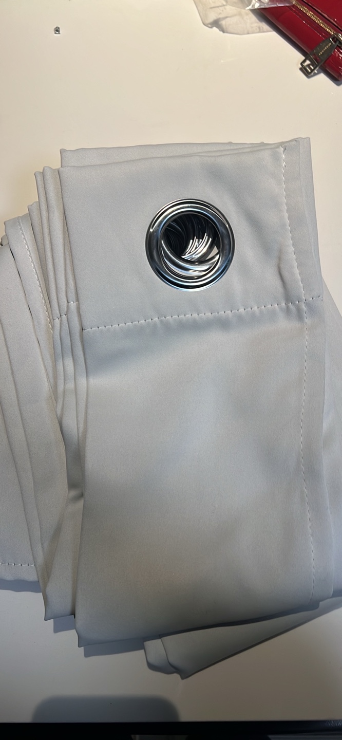 Grey Blackout Curtains with Grommets