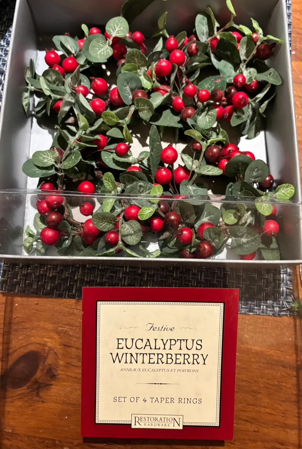 Eucalyptus Winterberry Taper Rings