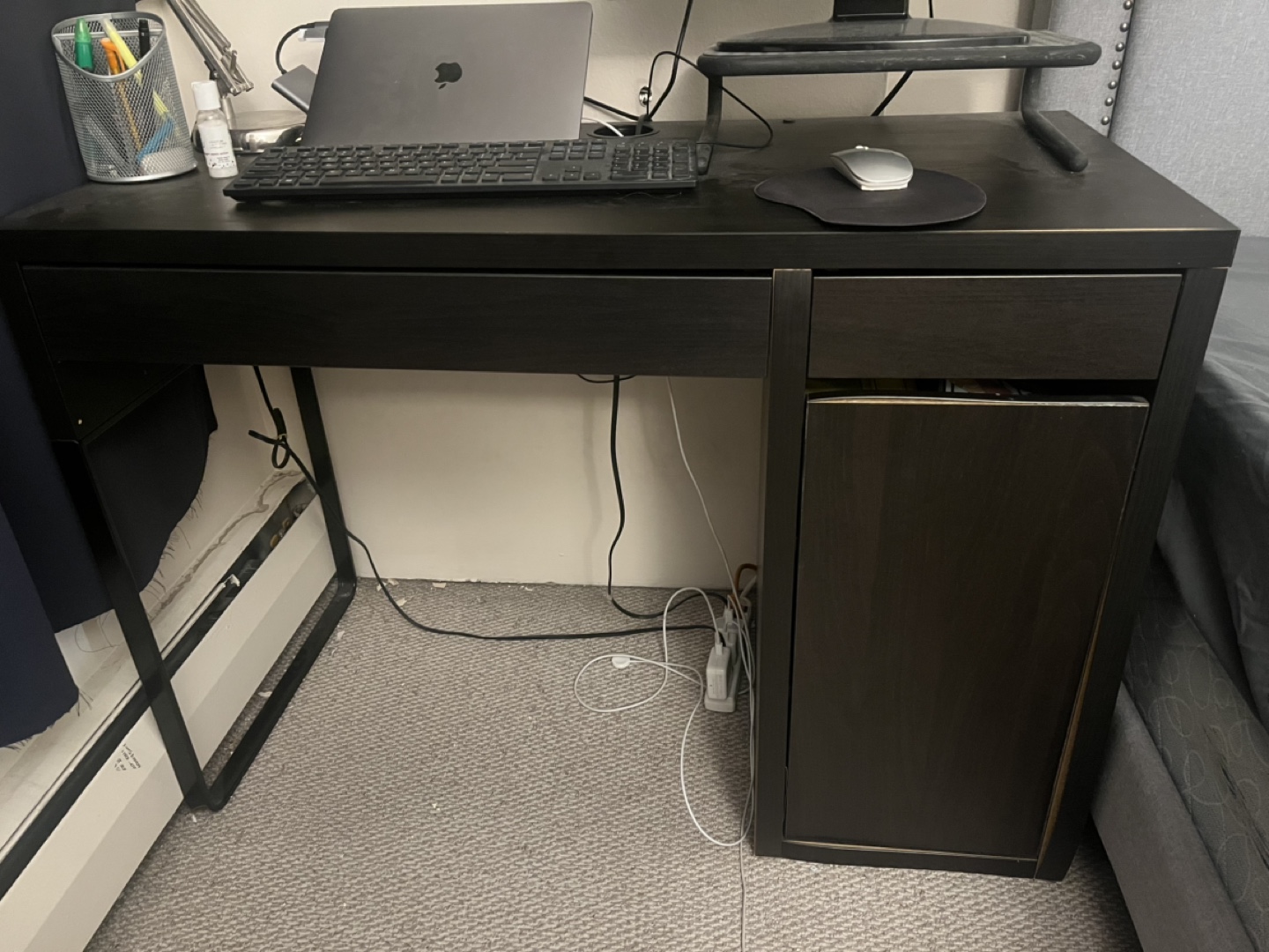 IKEA MICKE Desk - Black-Brown