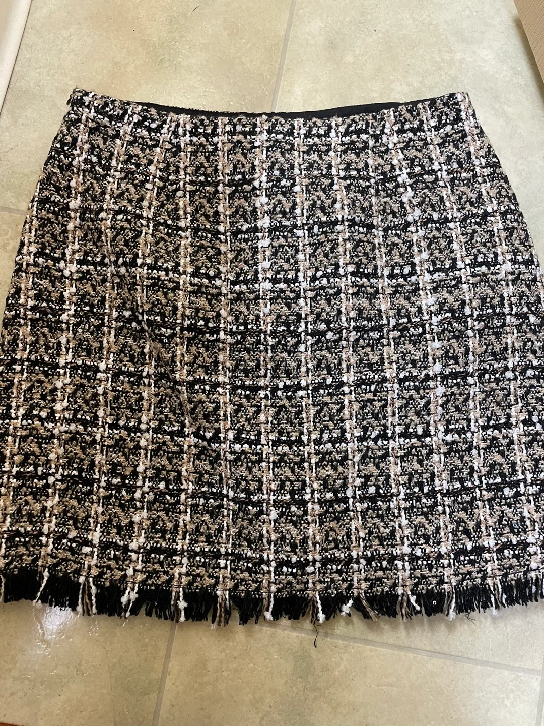 New Mango tweed S skirt with tags thumbnail