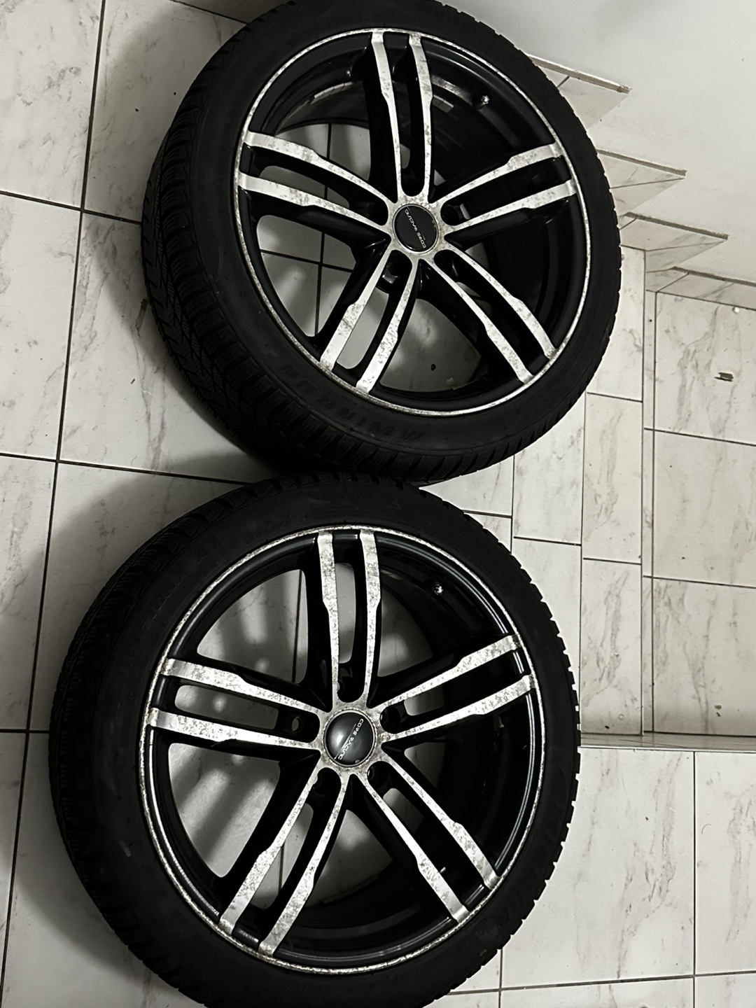 18" Rims with Winter Tires 235 40 R18 5x112 bolt pattern - photo 3